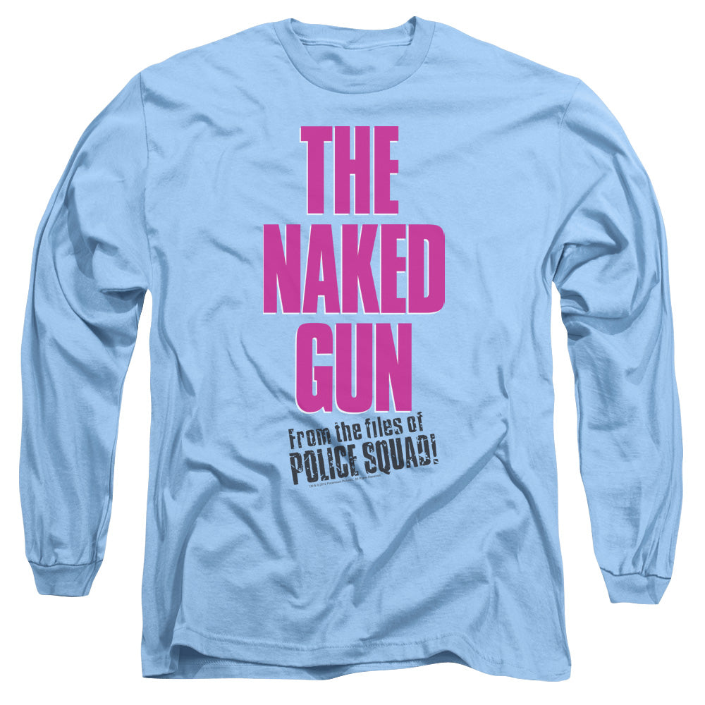 NAKED GUN : LOGO L\S ADULT T SHIRT 18\1 CAROLINA BLUE LG