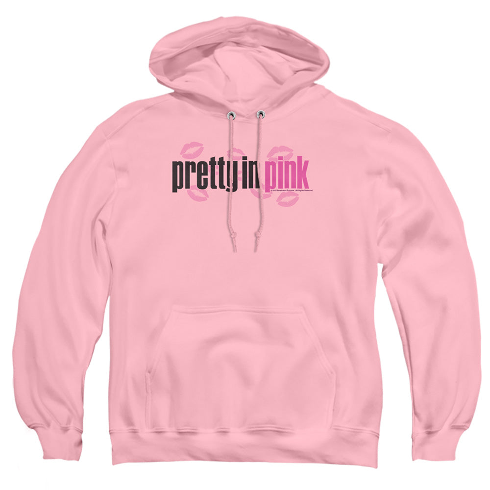 PRETTY IN PINK : LOGO ADULT PULL OVER HOODIE PINK 2X