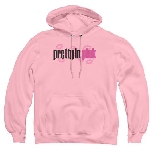 PRETTY IN PINK : LOGO ADULT PULL OVER HOODIE PINK 2X