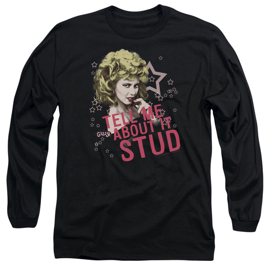 GREASE : TELL ME ABOUT IT STUD L\S ADULT T SHIRT 18\1 Black SM