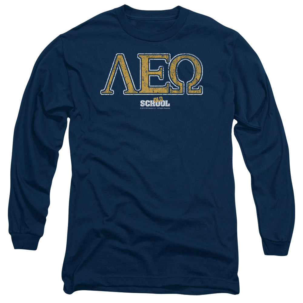 OLD SCHOOL : LEO L\S ADULT T SHIRT 18\1 NAVY LG