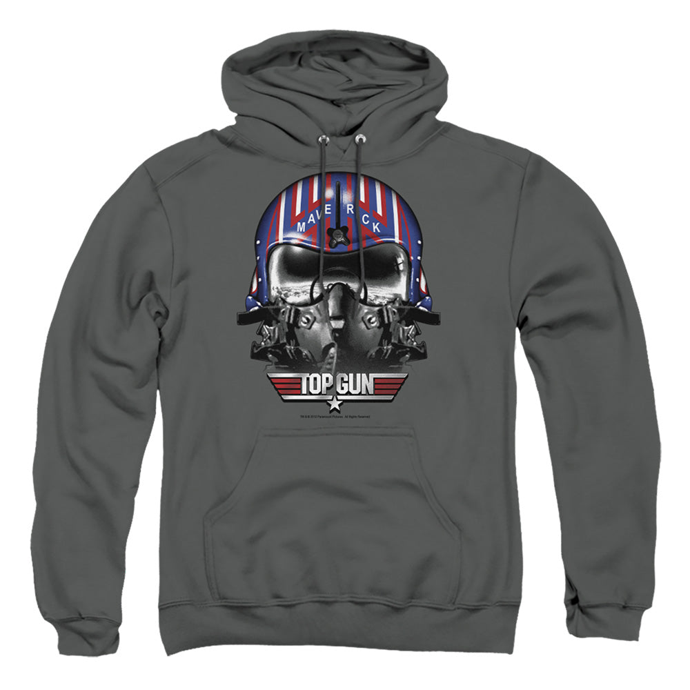 TOP GUN : MAVERICK HELMET ADULT PULL OVER HOODIE Charcoal 2X