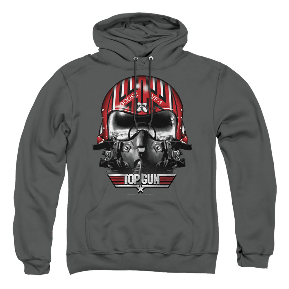 TOP GUN : GOOSE HELMET ADULT PULL OVER HOODIE Charcoal MD