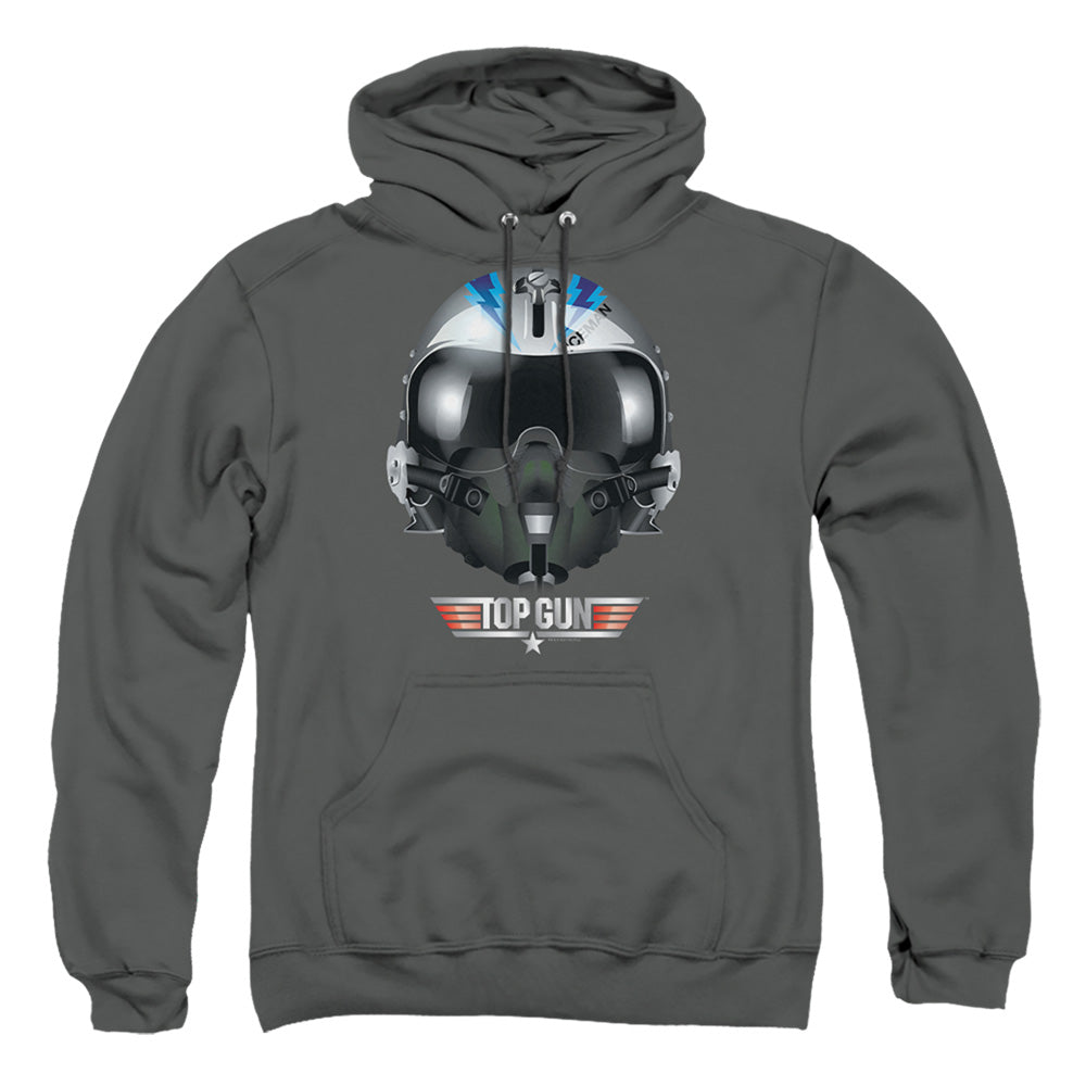 TOP GUN : ICEMAN HELMET ADULT PULL OVER HOODIE Charcoal 2X