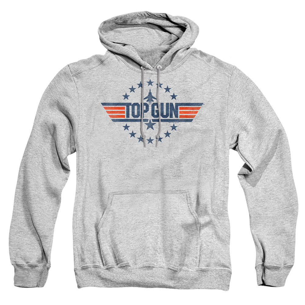 TOP GUN : STAR LOGO ADULT PULL OVER HOODIE Athletic Heather XL