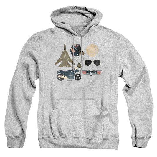 TOP GUN : ITEMS ADULT PULL OVER HOODIE Athletic Heather 2X