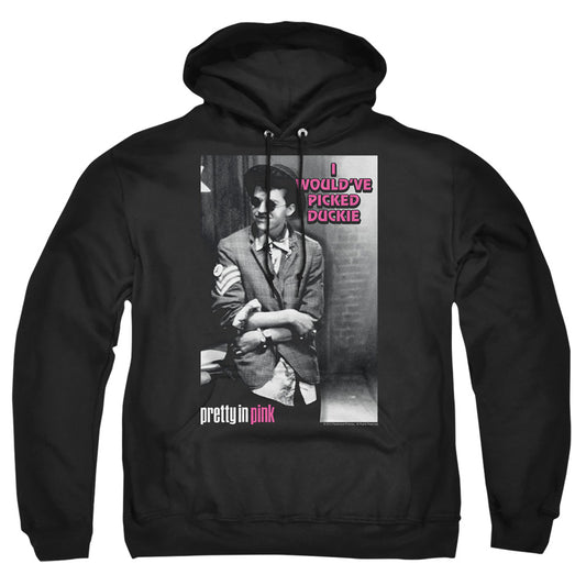 PRETTY IN PINK : I WOULD'VE ADULT PULL OVER HOODIE Black 2X