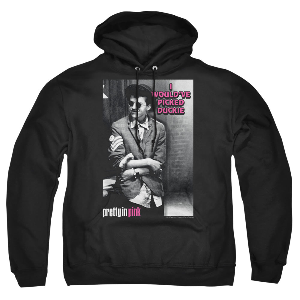 PRETTY IN PINK : I WOULD'VE ADULT PULL OVER HOODIE Black 3X