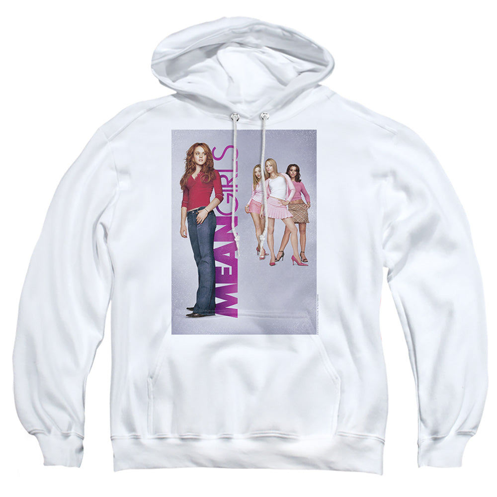 MEAN GIRLS : POSTER ART ADULT PULL OVER HOODIE White 2X