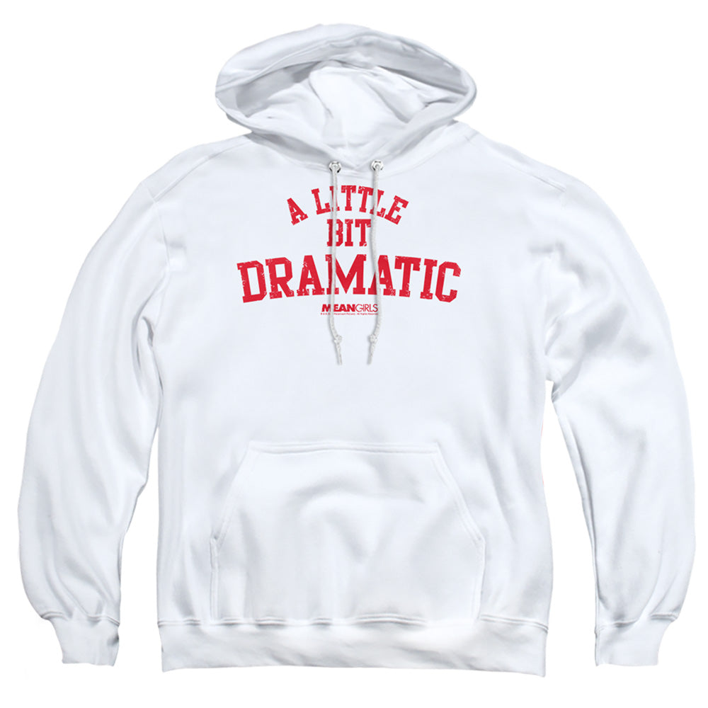 MEAN GIRLS : DRAMATIC ADULT PULL OVER HOODIE White 2X