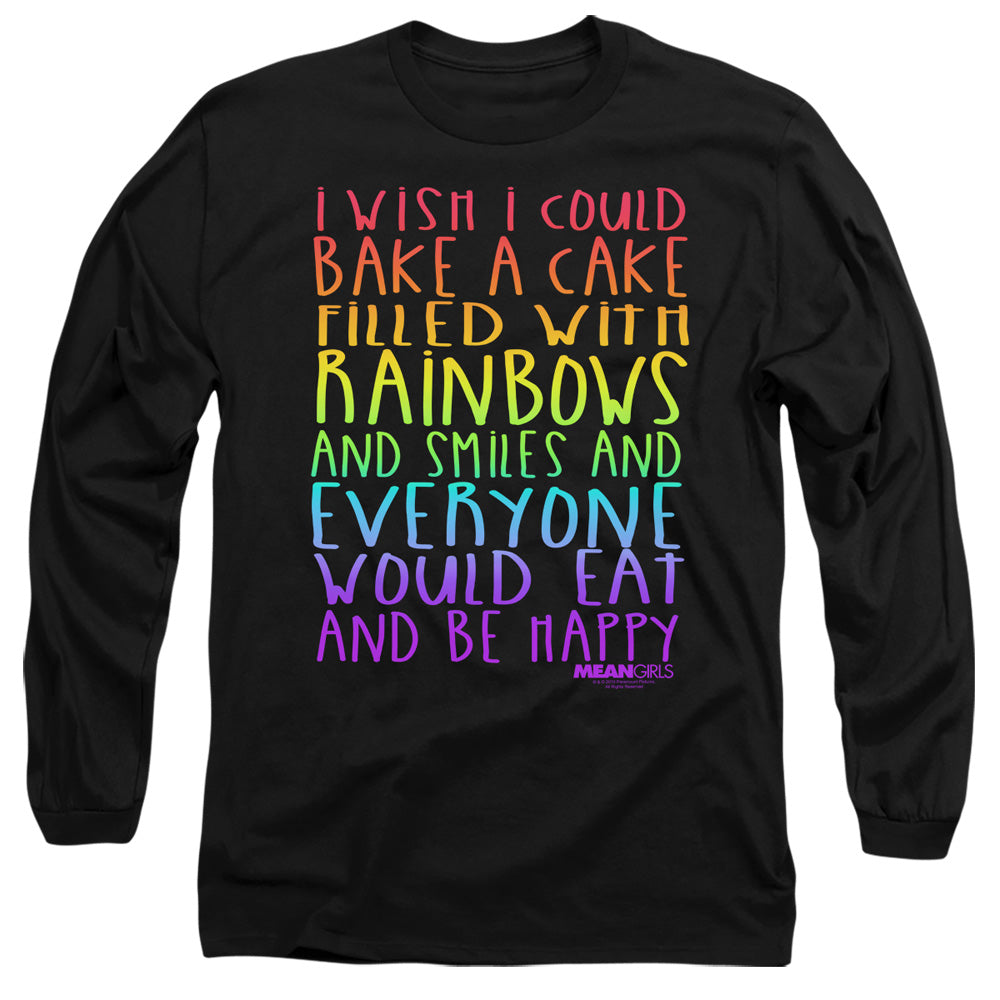 MEAN GIRLS : RAINBOWS AND CAKE L\S ADULT T SHIRT 18\1 Black 2X