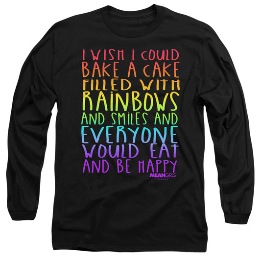 MEAN GIRLS : RAINBOWS AND CAKE L\S ADULT T SHIRT 18\1 Black 3X