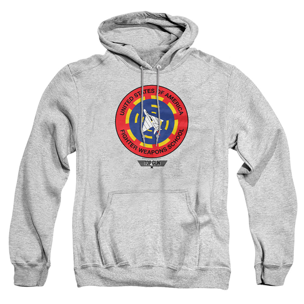 TOP GUN : FIGHTER WEAPONS SCHOOL ADULT PULL OVER HOODIE Athletic Heather 2X