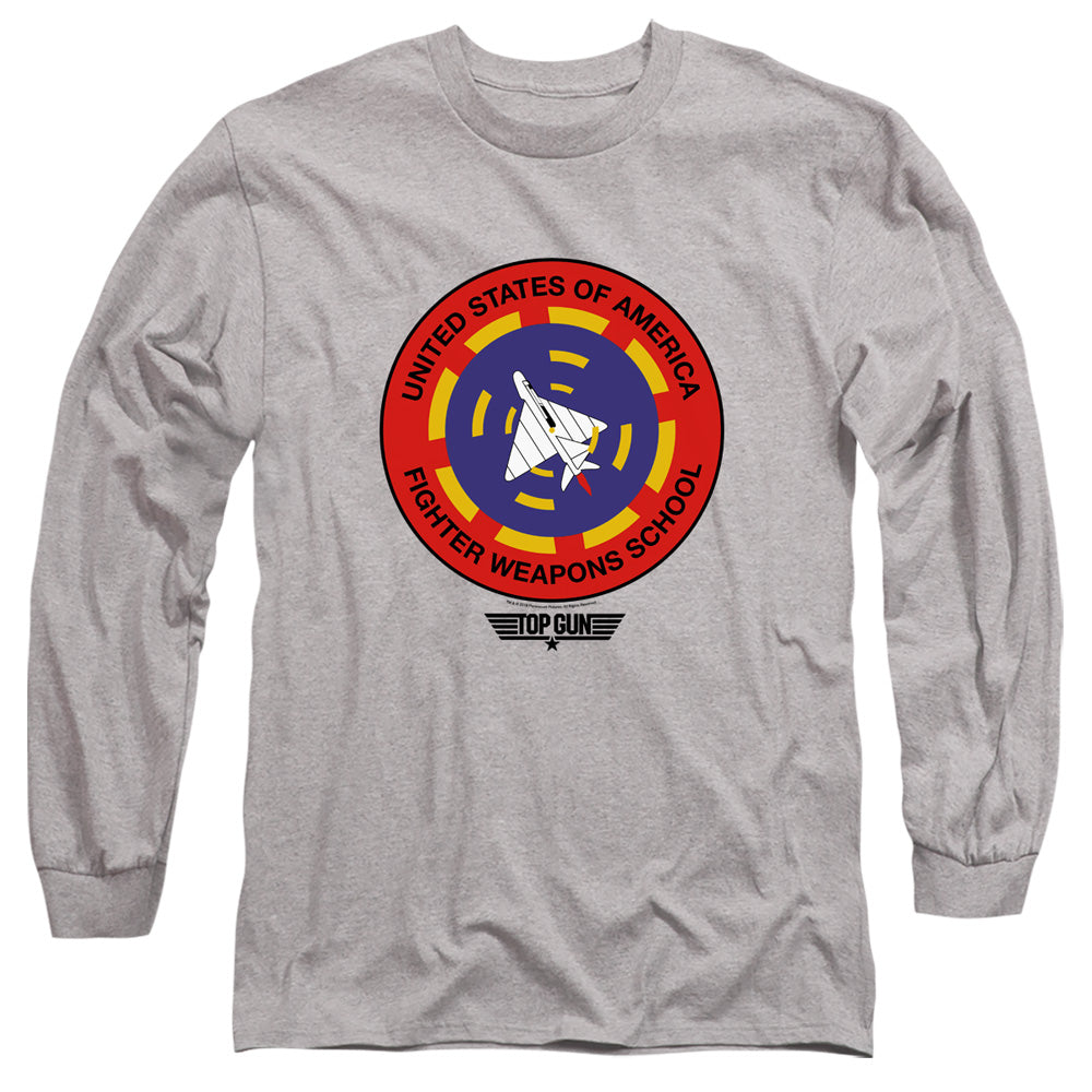 TOP GUN : FIGHTER WEAPONS SCHOOL L\S ADULT T SHIRT 18\1 Athletic Heather 2X