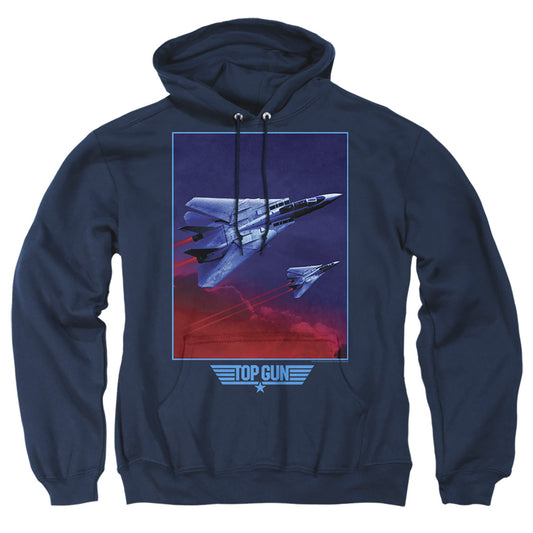 TOP GUN : CLOUDS ADULT PULL OVER HOODIE Navy MD