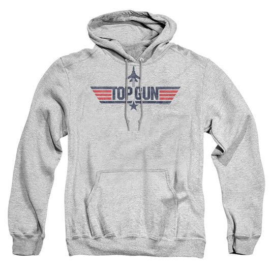 TOP GUN : LOGO GREY ADULT PULL OVER HOODIE Athletic Heather 3X