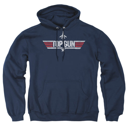 TOP GUN : LOGO NAVY ADULT PULL OVER HOODIE Navy XL