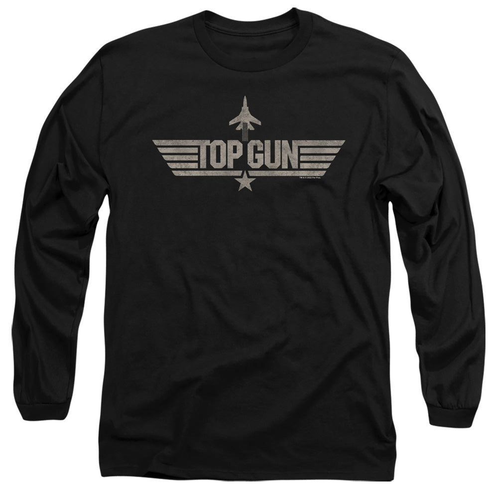 TOP GUN : MONOTONED LOGO L\S ADULT T SHIRT 18\1 Black XL