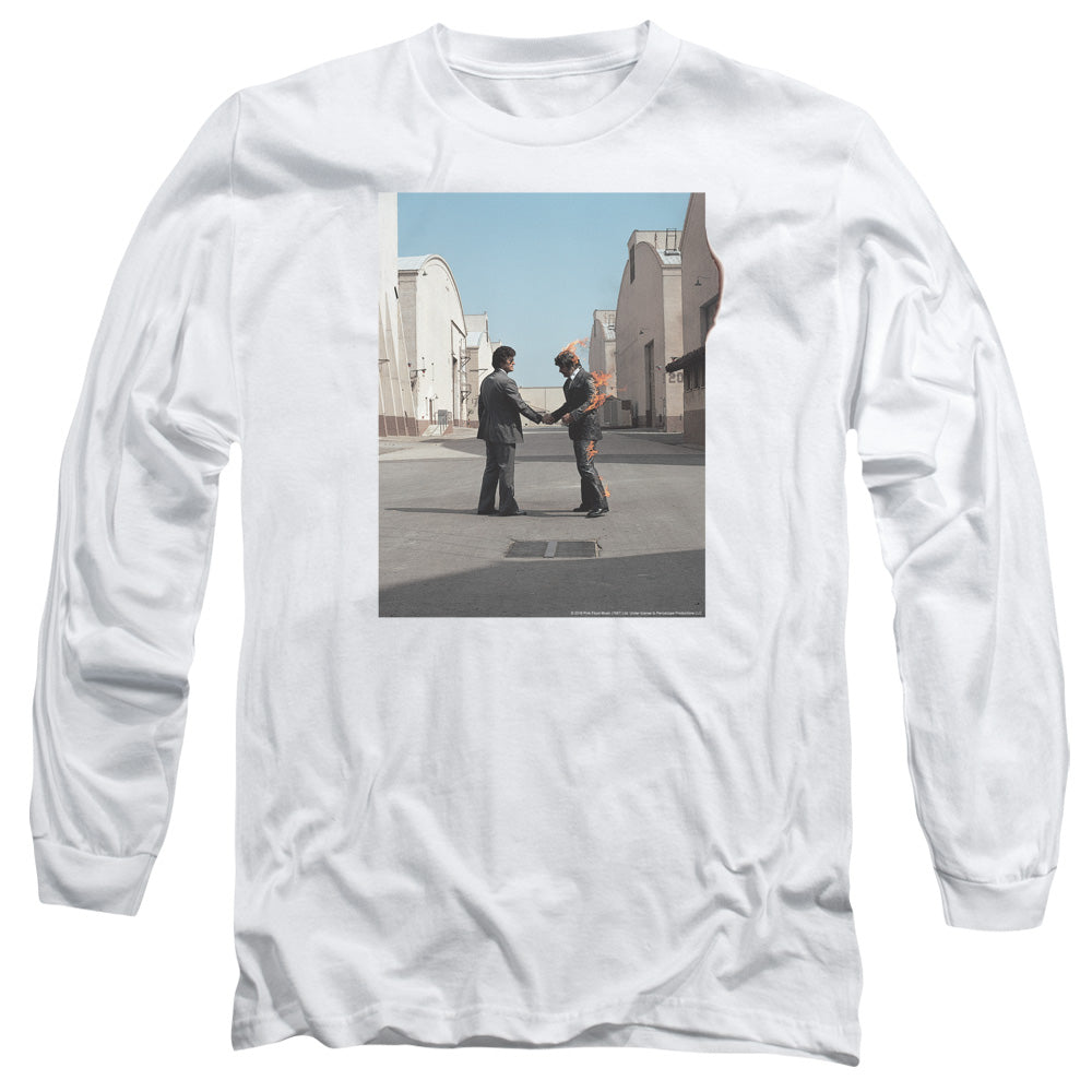 PINK FLOYD : WISH YOU WERE HERE L\S ADULT T SHIRT 18\1 WHITE 3X