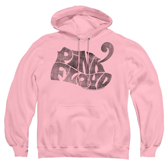 PINK FLOYD : PINK LOGO ADULT PULL OVER HOODIE PINK 2X