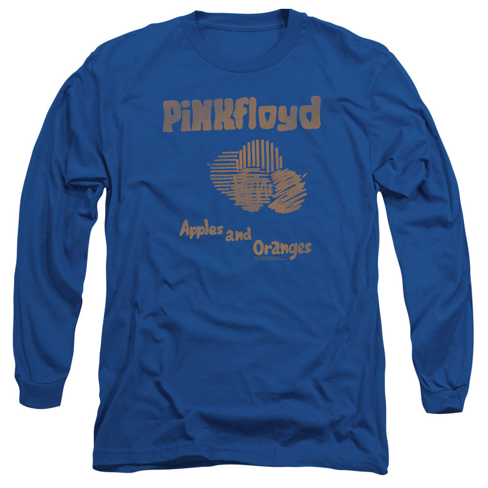 PINK FLOYD : APPLES AND ORANGES L\S ADULT T SHIRT 18\1 Royal Blue 2X