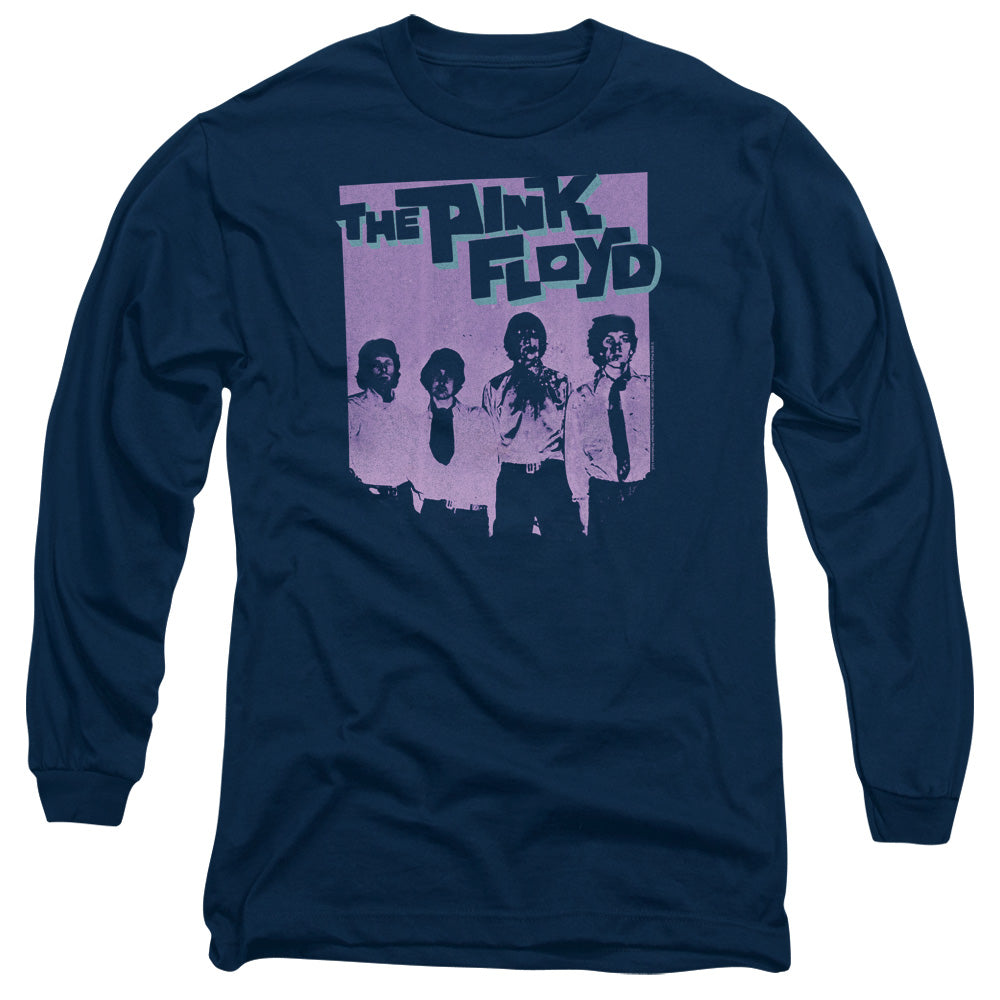 PINK FLOYD : PAINT BOX L\S ADULT T SHIRT 18\1 Navy 2X