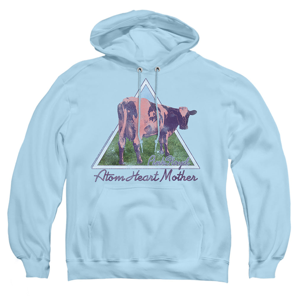 PINK FLOYD : ATOM MOTHER HEART PYRAMID ADULT PULL OVER HOODIE LIGHT BLUE 2X