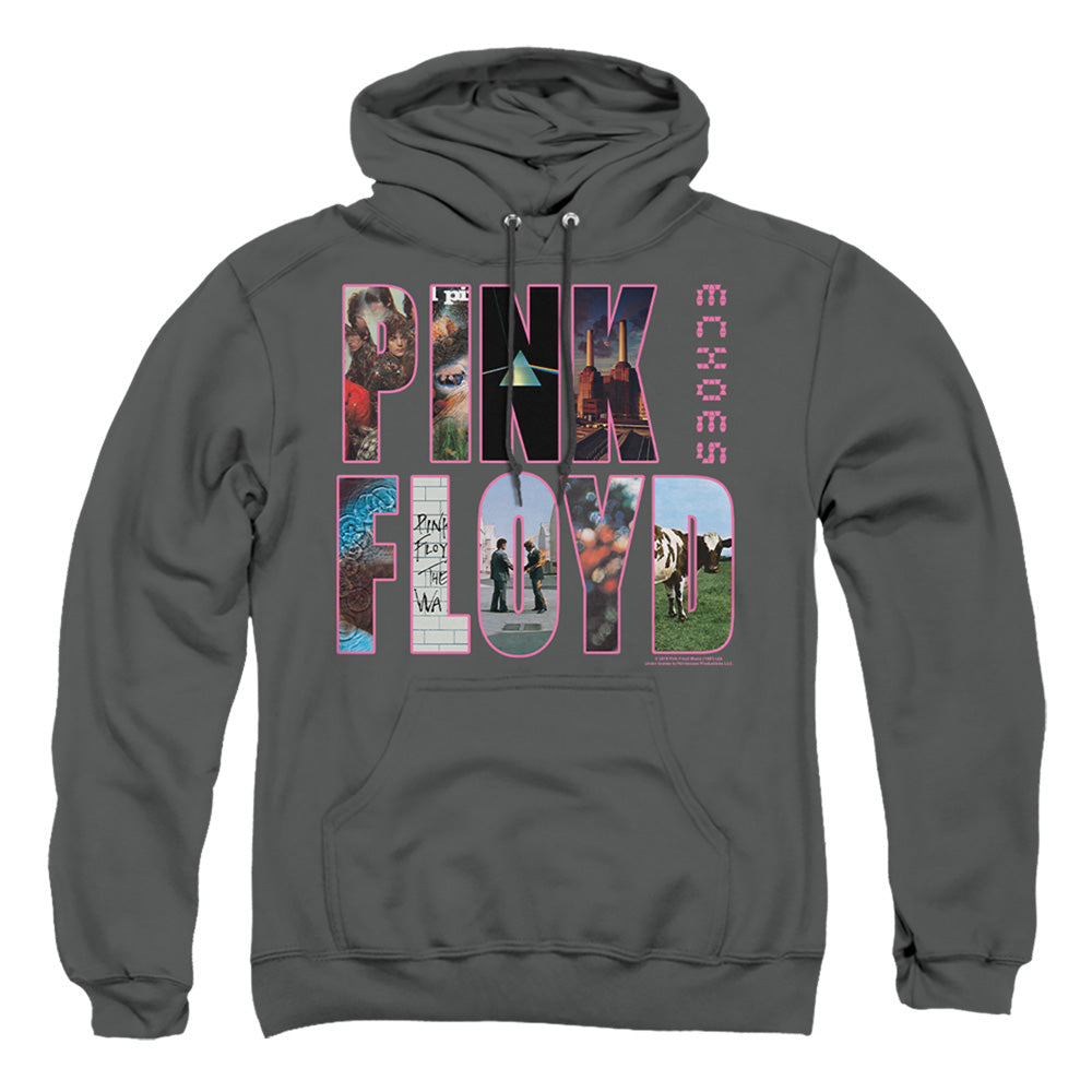 PINK FLOYD : COVER ADULT PULL OVER HOODIE Charcoal 2X