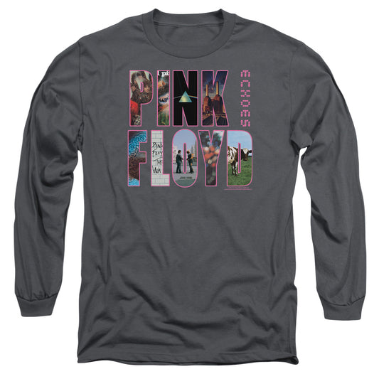 PINK FLOYD : COVER L\S ADULT T SHIRT 18\1 Charcoal 2X