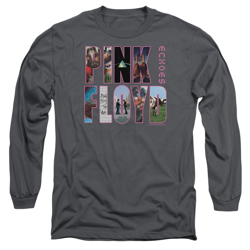 PINK FLOYD : COVER L\S ADULT T SHIRT 18\1 Charcoal 3X