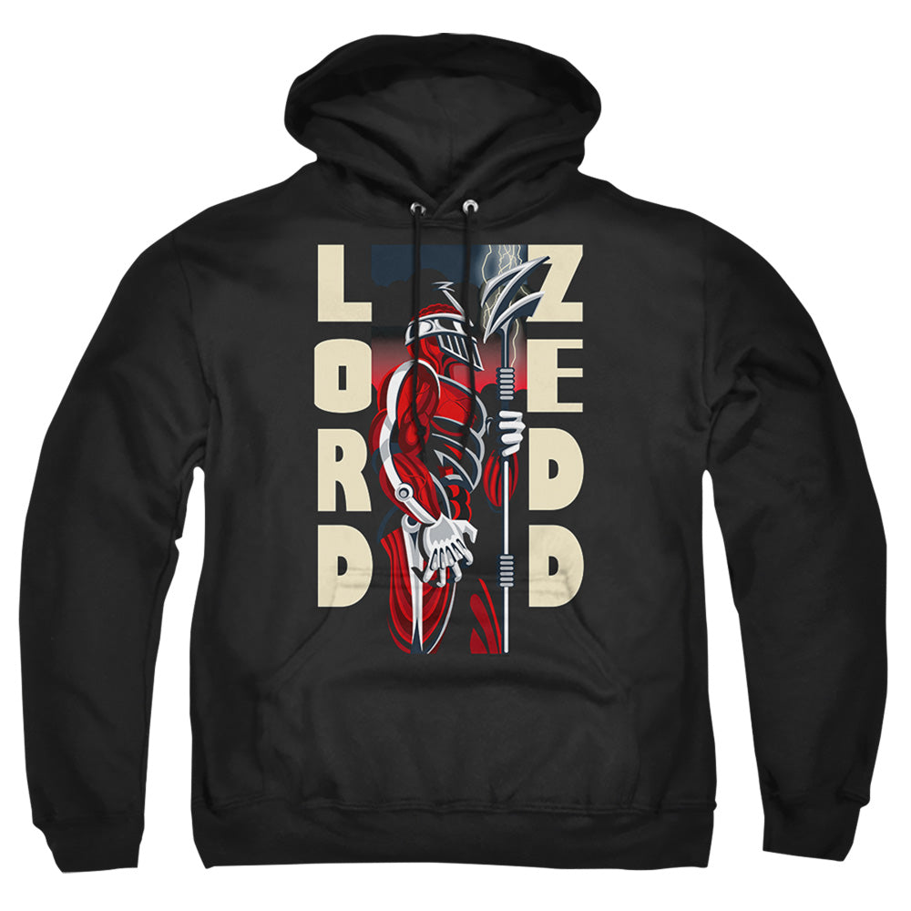 POWER RANGERS : ZEDD DECO ADULT PULL OVER HOODIE Black 2X