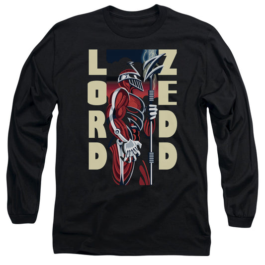 POWER RANGERS : ZEDD DECO L\S ADULT T SHIRT 18\1 Black 2X