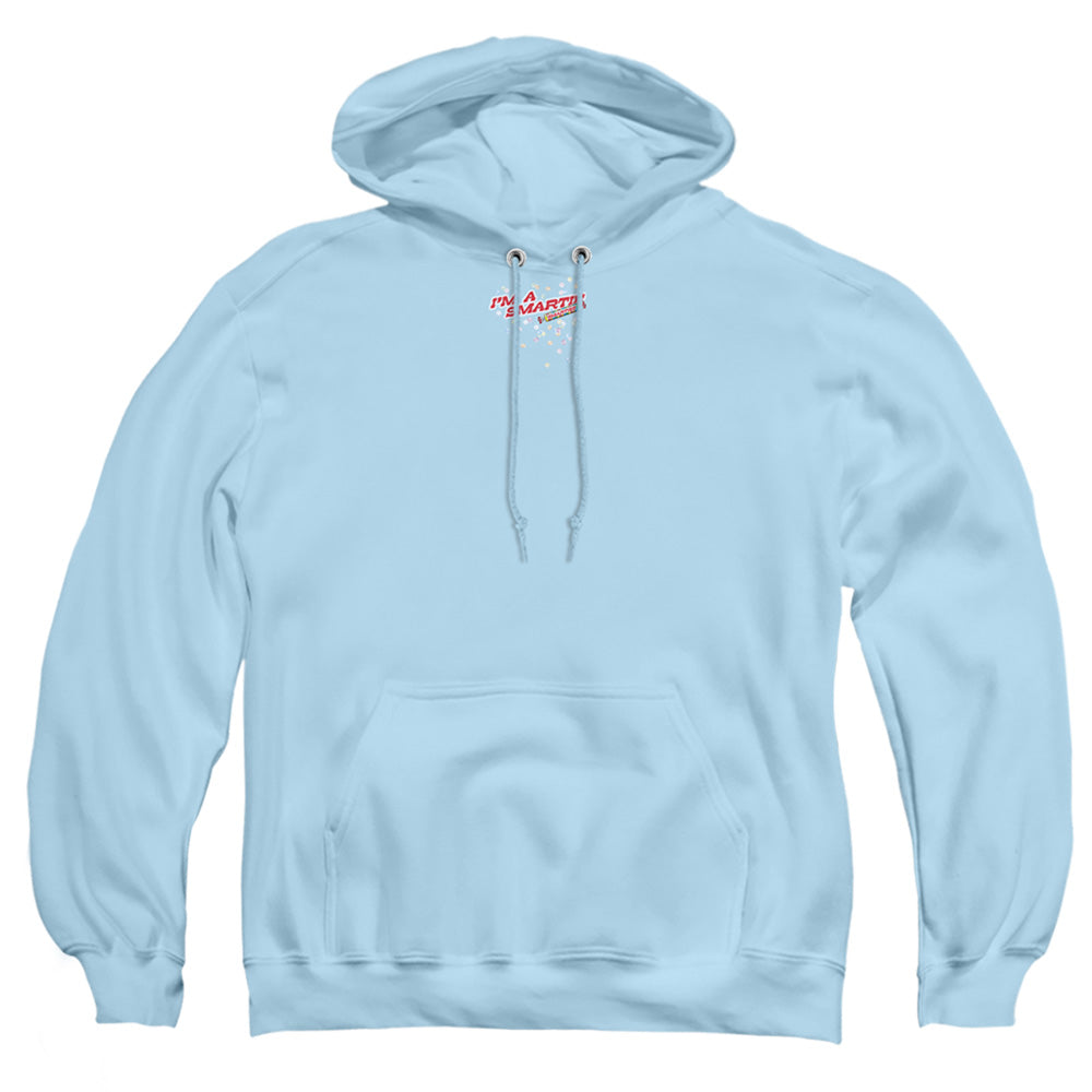 SMARTIES : I'M A SMARTIE ADULT PULL OVER HOODIE LIGHT BLUE 2X