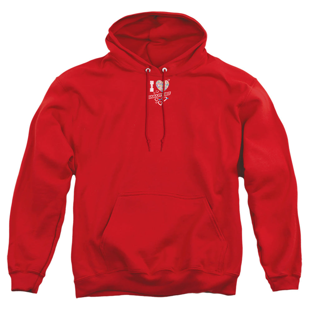 SMARTIES : I HEART SMARTIES ADULT PULL OVER HOODIE Red 3X