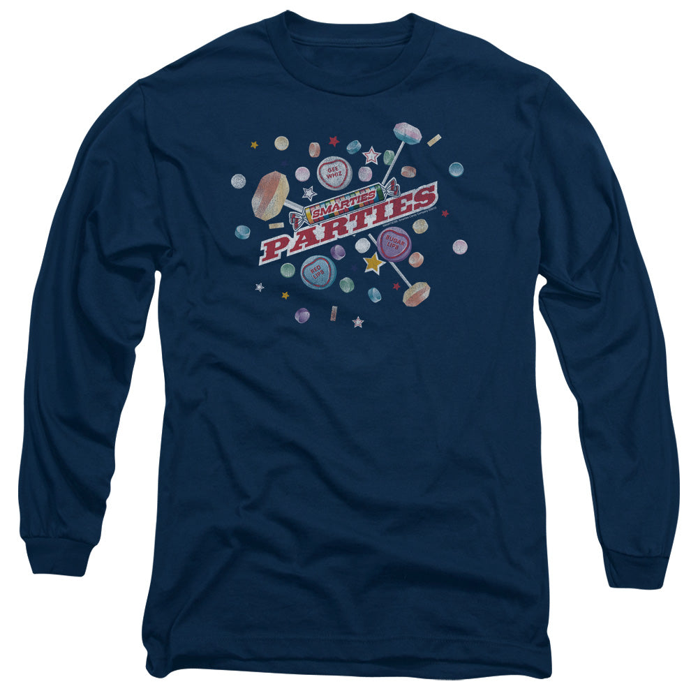 SMARTIES : PARTIES L\S ADULT T SHIRT 18\1 NAVY 2X