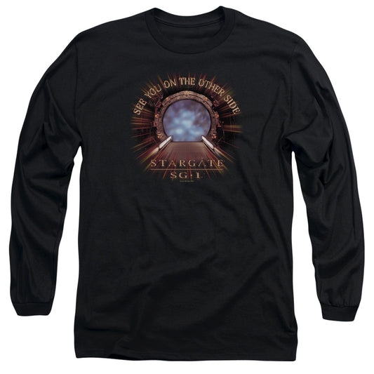 STARGATE SG1 : OTHER SIDE L\S ADULT T SHIRT 18\1 BLACK XL