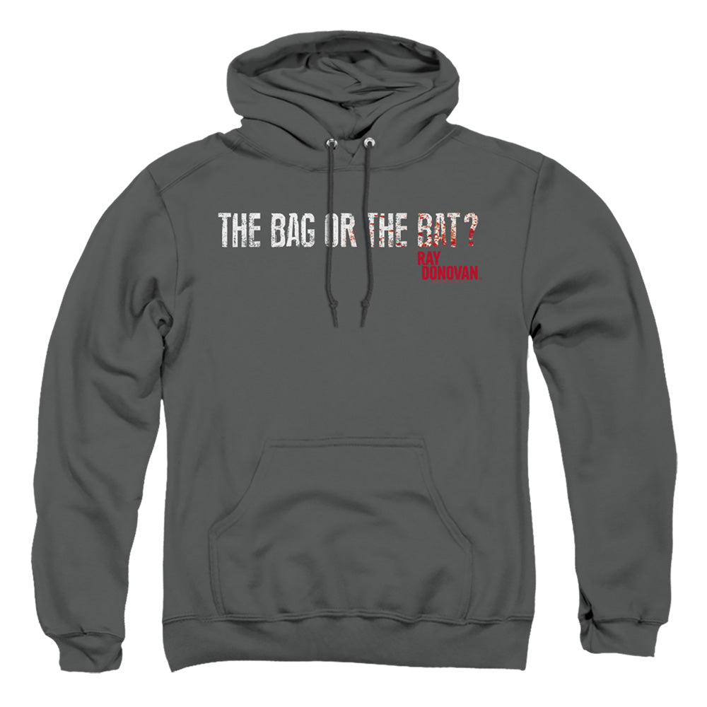 RAY DONOVAN : BAG OR BAT ADULT PULL OVER HOODIE Charcoal XL