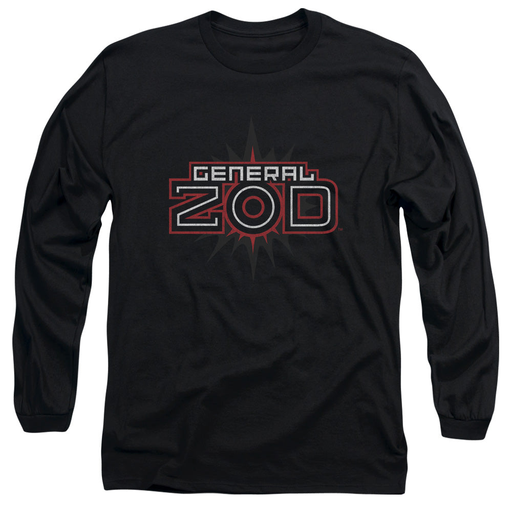 SUPERMAN : ZOD LOGO L\S ADULT T SHIRT 18\1 BLACK LG