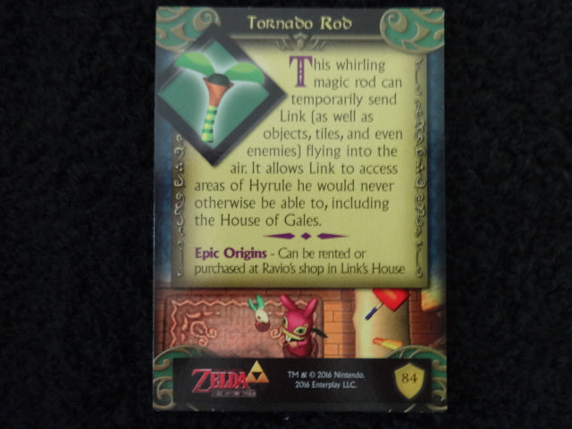 Tornado Rod Enterplay 2016 Legend Of Zelda Collectable Trading Card Number 84