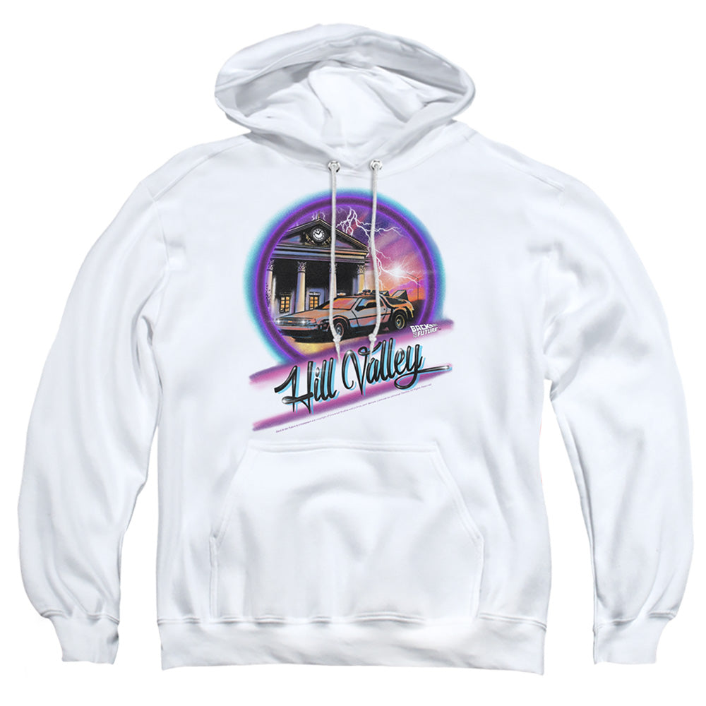 BACK TO THE FUTURE : RIDE ADULT PULL OVER HOODIE White 2X