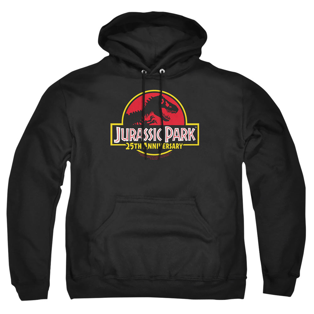 JURASSIC PARK : 25TH ANNIVERSARY LOGO ADULT PULL OVER HOODIE Black 2X