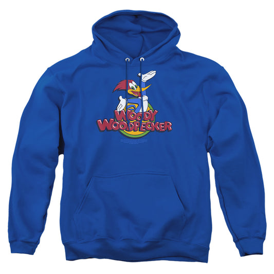 WOODY WOODPECKER : WOODY ADULT PULL OVER HOODIE Royal Blue MD