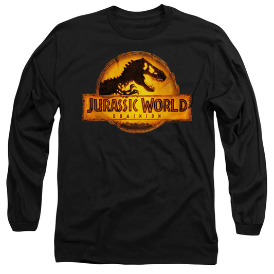 JURASSIC WORLD : RENDERED LOGO L\S ADULT T SHIRT 18\1 Black 2X