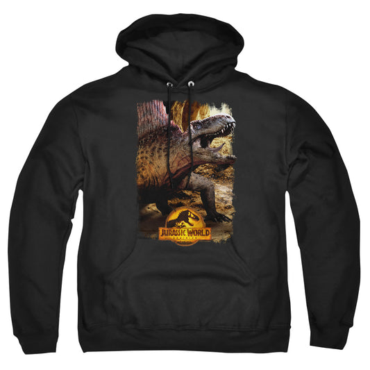 JURASSIC WORLD : DIMETRODON BEAUTY SHOT ADULT PULL OVER HOODIE Black XL