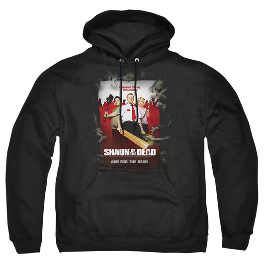 SHAUN OF THE DEAD : POSTER ADULT PULL OVER HOODIE Black LG