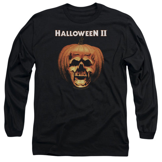 HALLOWEEN II : PUMPKIN SHELL L\S ADULT T SHIRT 18\1 BLACK XL