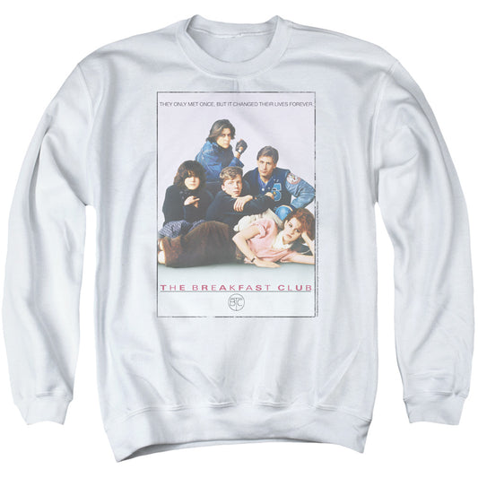 BREAKFAST CLUB : BREAKFAST CLUB POSTER ADULT CREW SWEAT White 2X