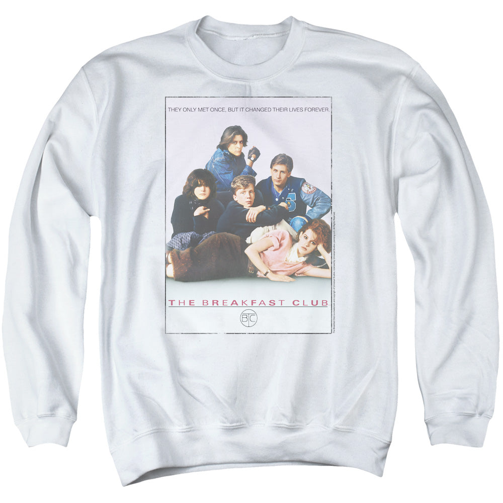 BREAKFAST CLUB : BREAKFAST CLUB POSTER ADULT CREW SWEAT White LG