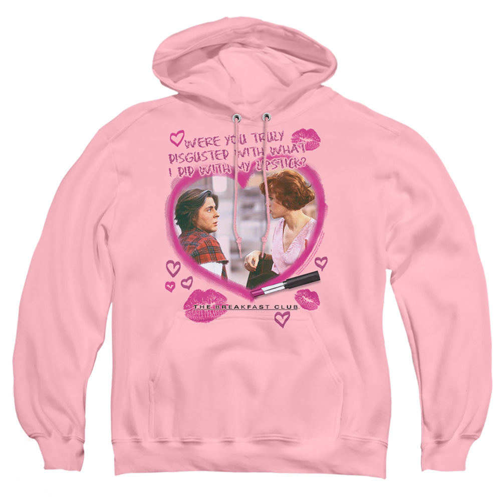 BREAKFAST CLUB : LIPSTICK ADULT PULL OVER HOODIE PINK 2X