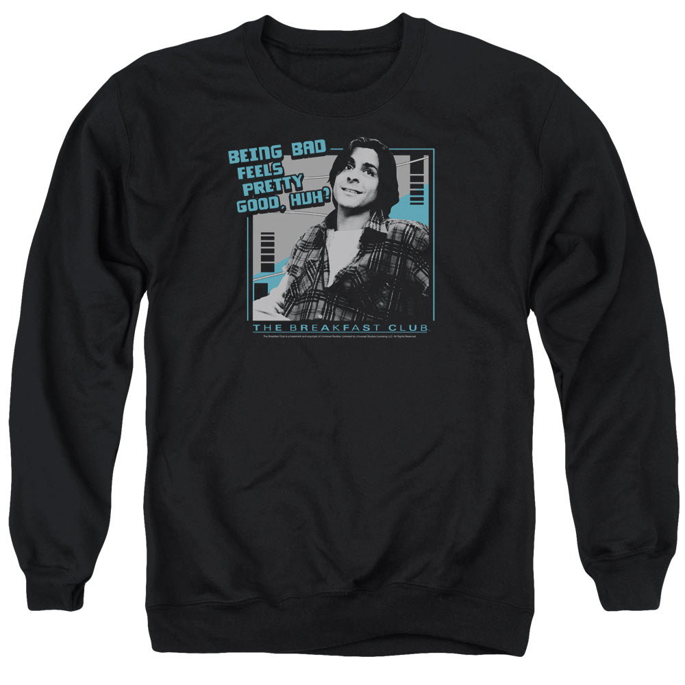 BREAKFAST CLUB : BAD ADULT CREW NECK SWEATSHIRT BLACK XL